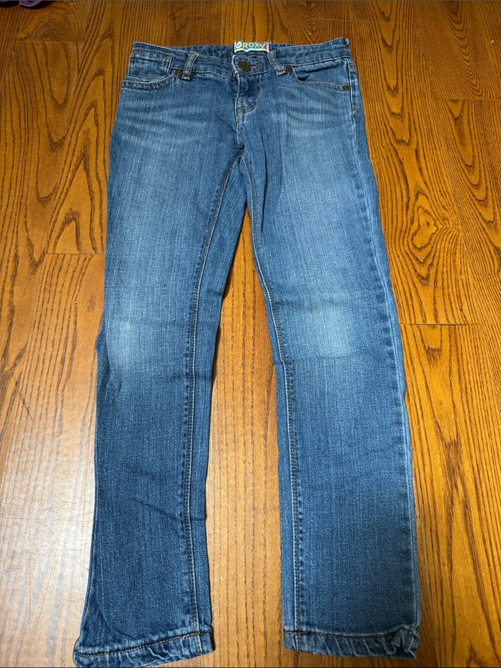 Roxy Men's Straight-Leg Medium Blue Jeans
